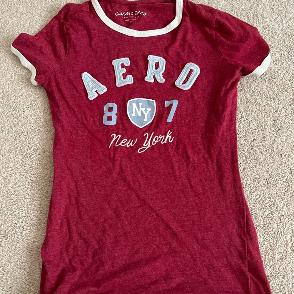 Aeropostale Red Short Sleeve Tee